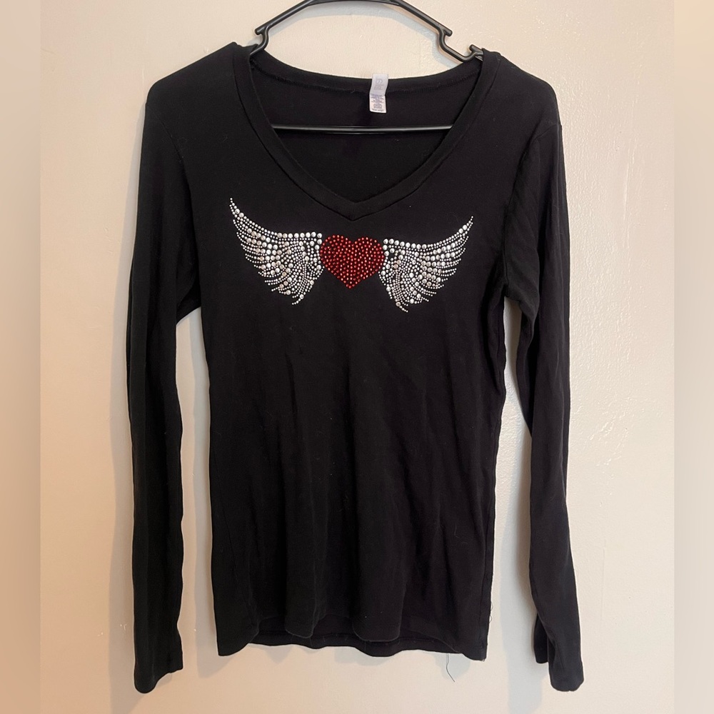 Y2K BABE - BEDAZZED TOP - 90s - 2000s - PUNK TOP